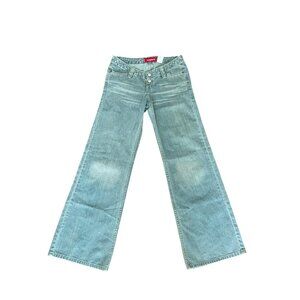 Y2K Levis 523 Too Superlow Womens Flared Jeans Light Wash Size 5